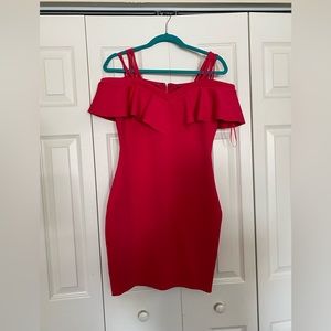 Guess medium off the shoulder pink dress. Never worn!
